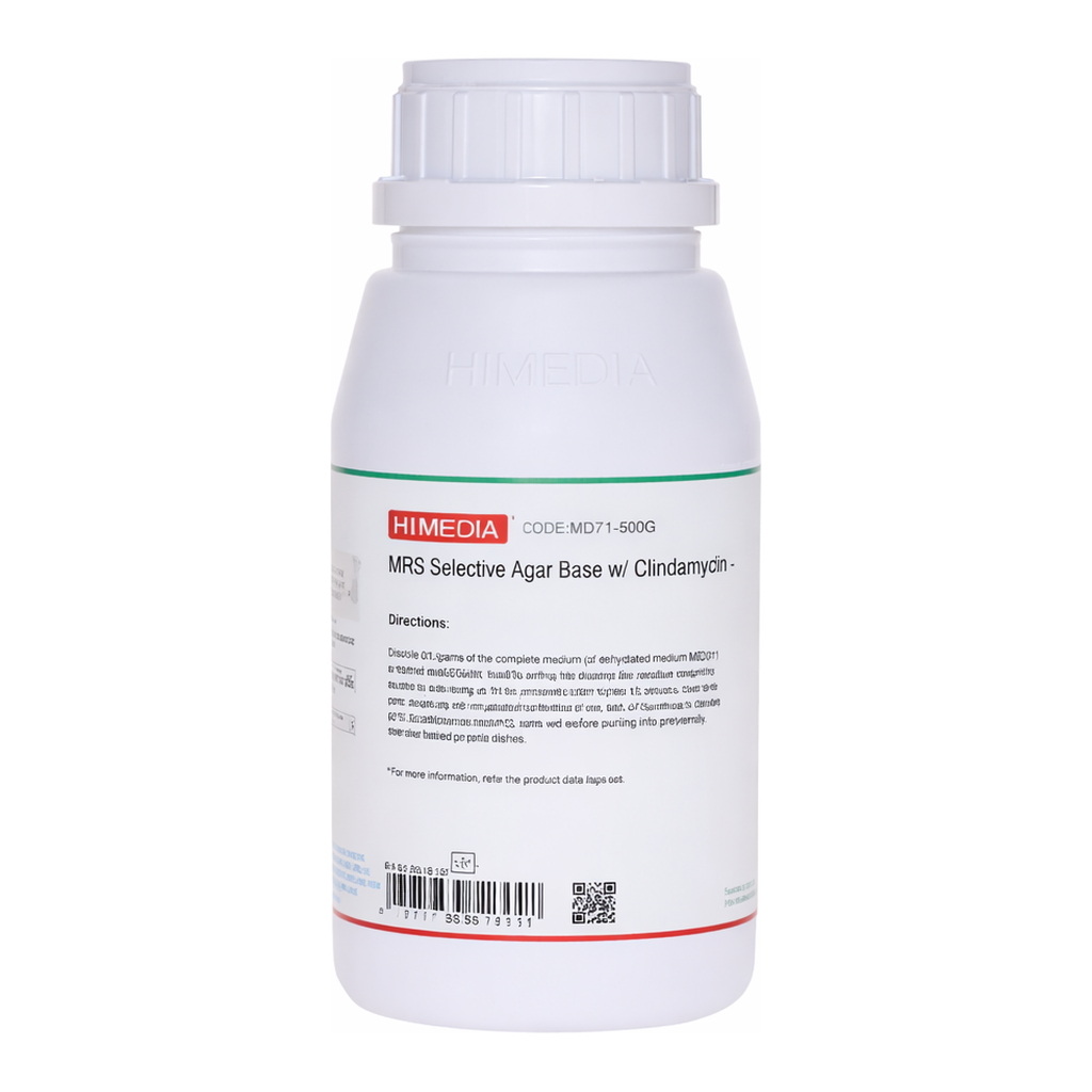 Himedia MRS Selective Agar Base w/ Clindamycin-Ciprofloxacin