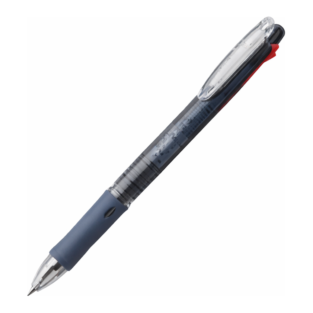 OFFICENEX 제브라 클립온 슬림 볼펜 4색 0.7 흑색 B4A5-BK