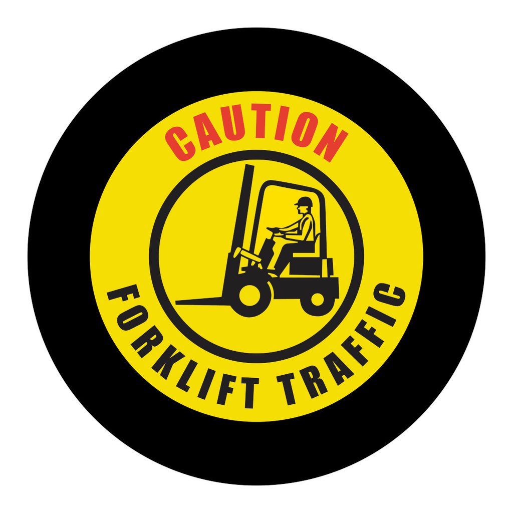 Brady GOBO Safety Sign Slides, CAUTION FORKLIFT TRAFFIC