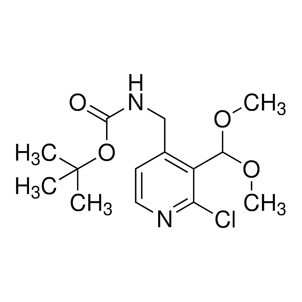 Merck tert-Butyl (2-chloro-3-(dimethoxymethyl)pyridin-4-yl)methylcarbamate