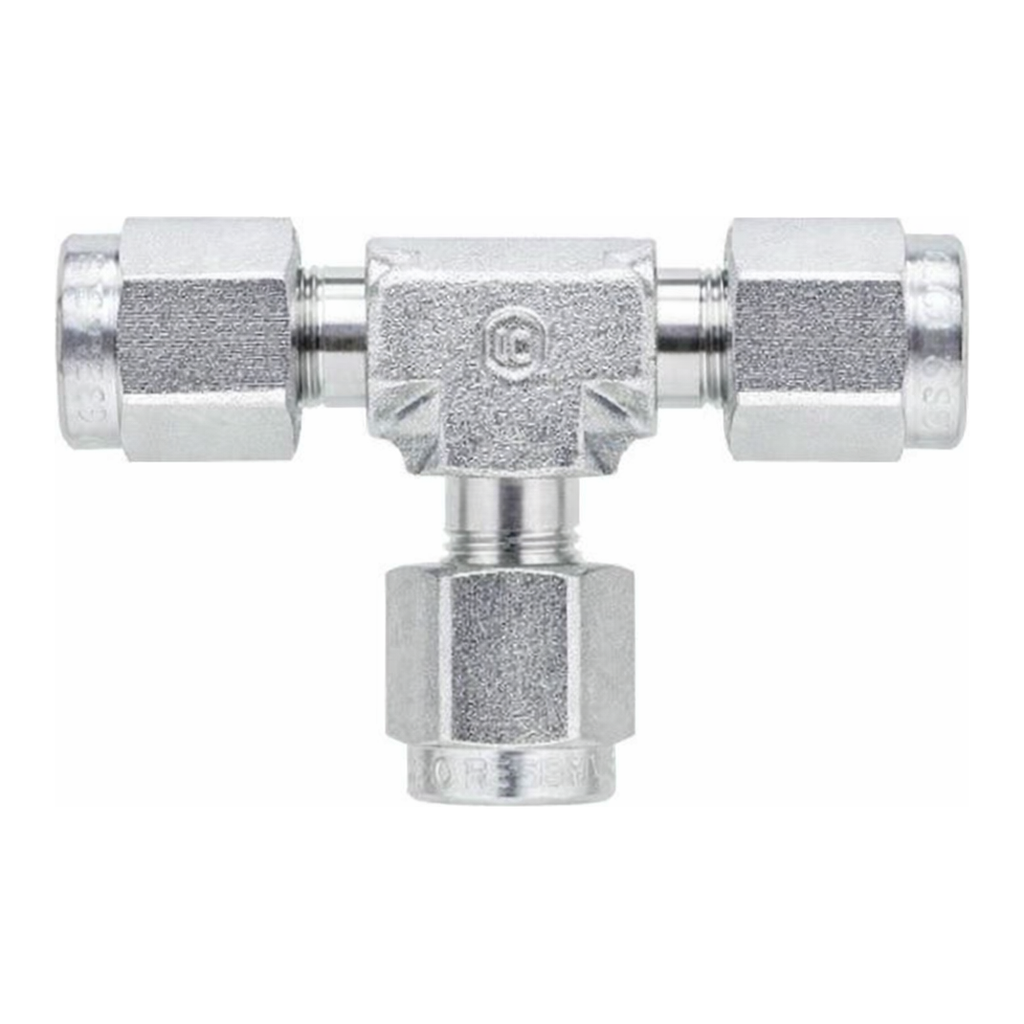 Restek Swagelok Fitting, Stainless Steel, 1/8in Tee, ea