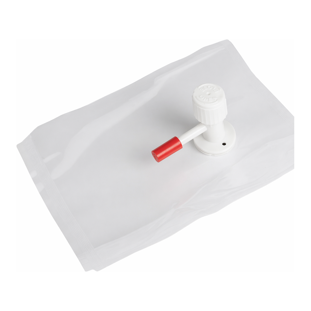 Restek Tedlar Bag, w/Single Polypropylene Valve & Septum Fitting 1 Liter Cap., 7in x 7in, 10-pk