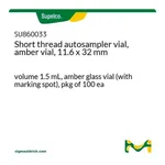 Merck Short thread autosampler vial, amber vial, 11.6 x 32 mm