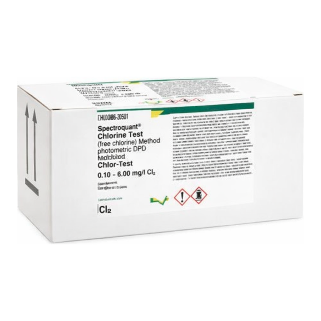Merck CHLORINE TEST 0.010 - 6.00 MG/L CL2 SPEC