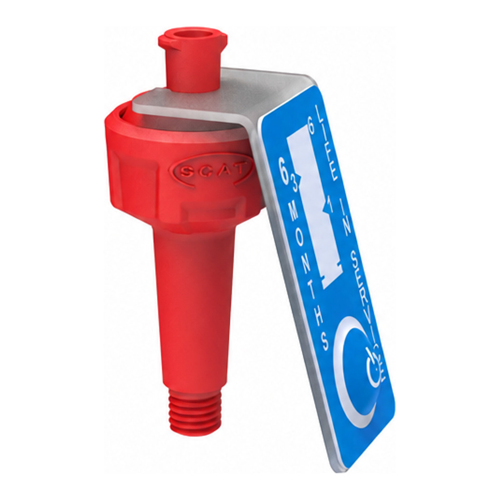 Air valve, UNF 1/4", PU=8