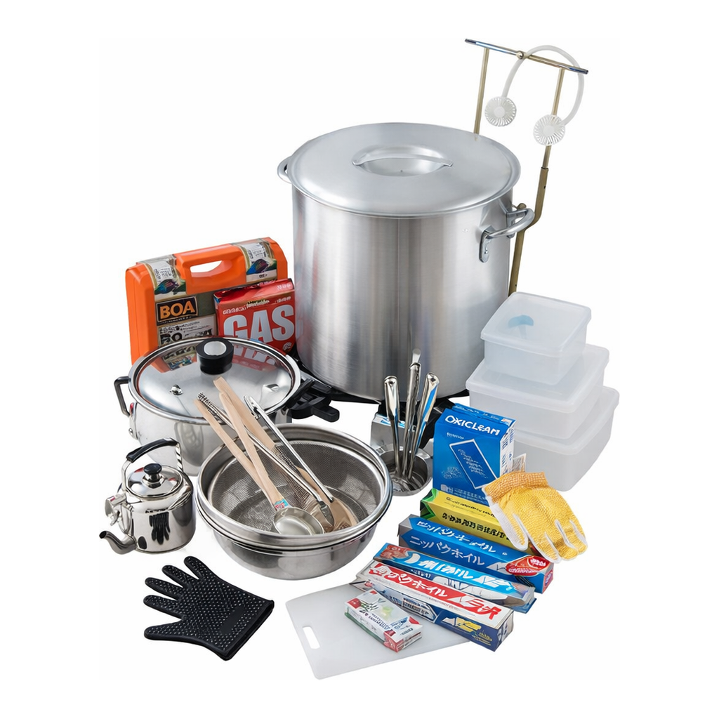 AS ONE Emergency Cooking Set(30 Pieces Set), 비상용 조리 세트(30점 세트)
