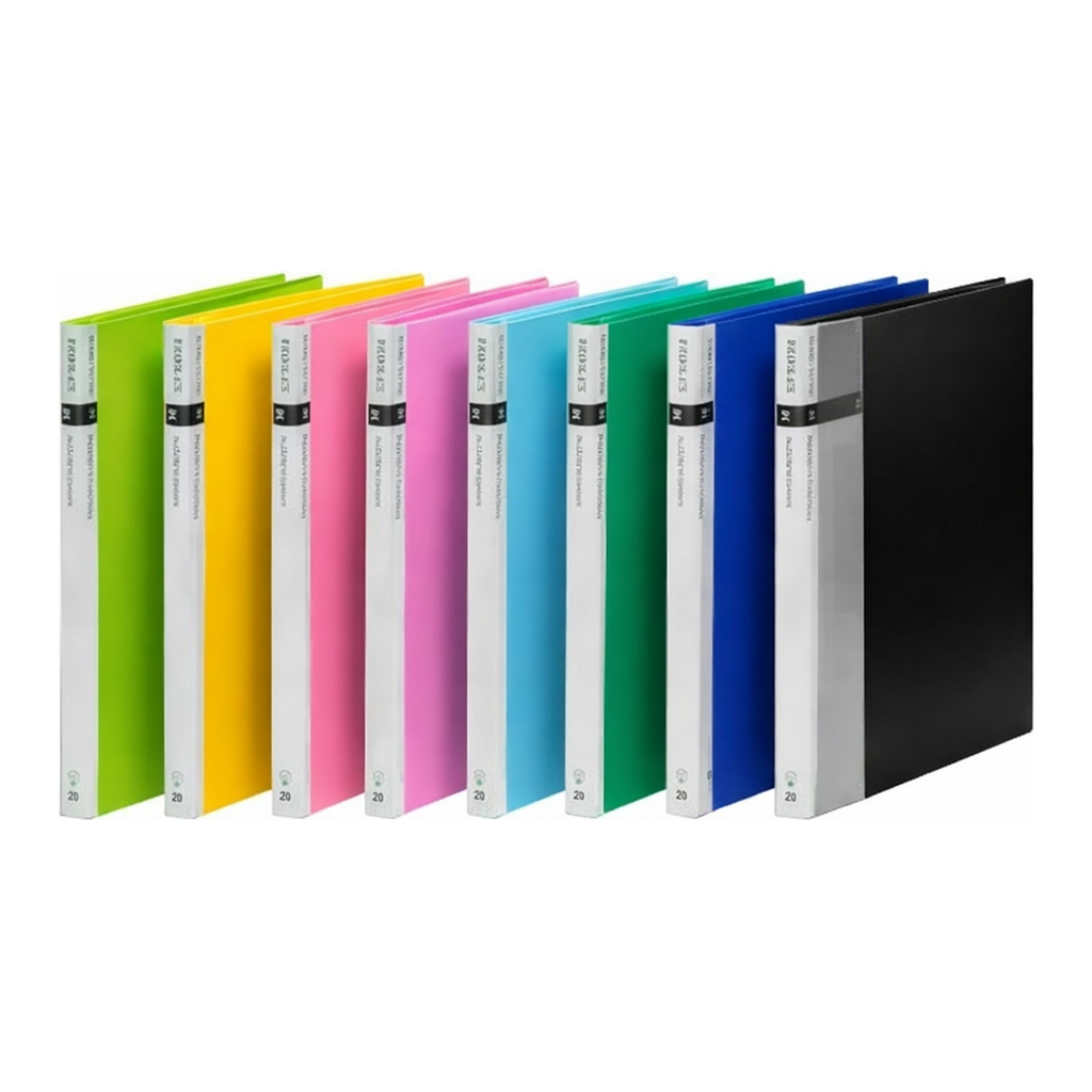 OFFICENEX 문화 인덱스 클리어화일 40매(A4/핑크/F5521-777)친환경 인증 상품