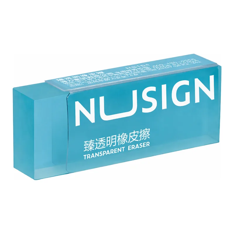 OFFICENEX 누사인 NS154 칼라 투명 지우개 6본입 (대)(화이트/핑크/블루, 54*20*10.5mm)