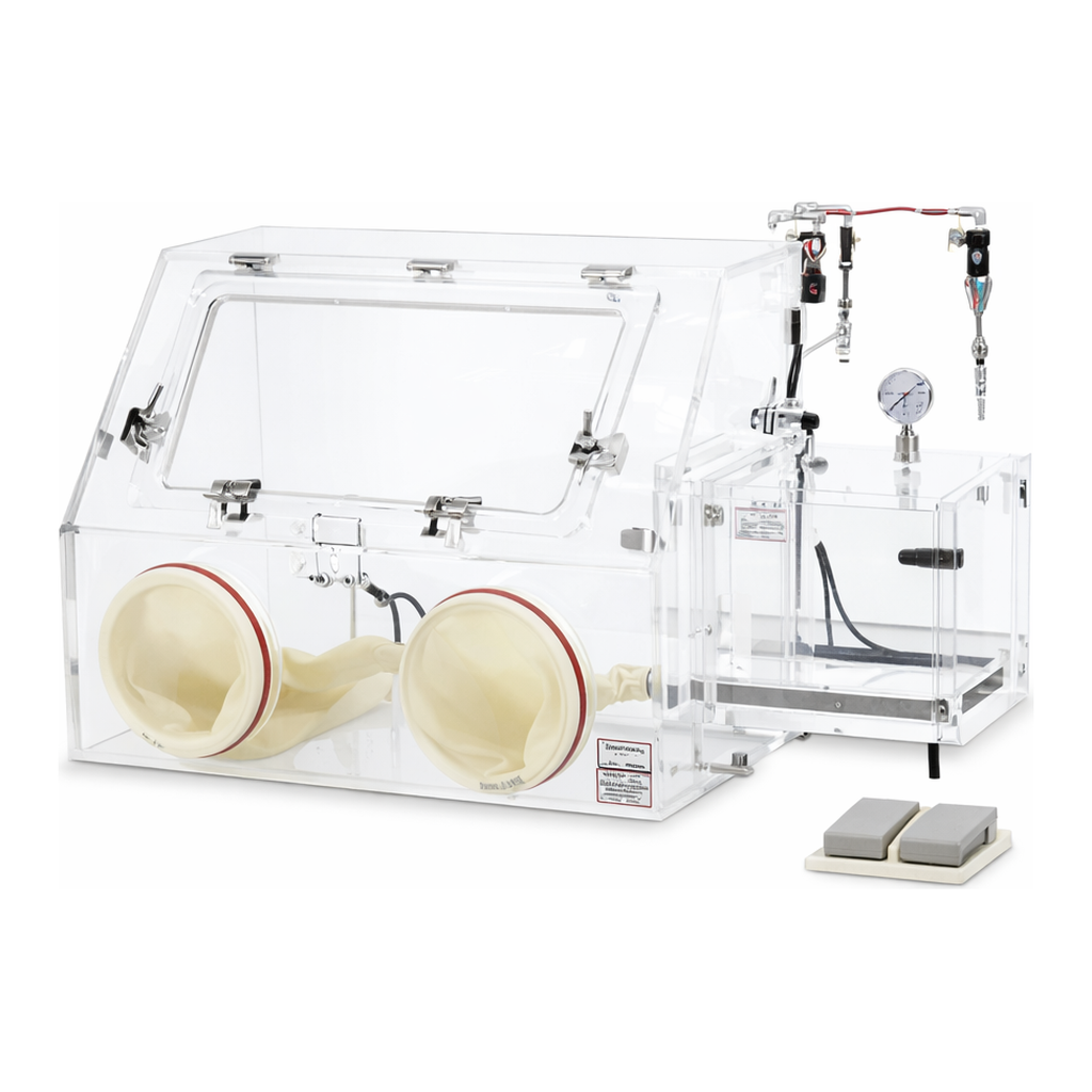 Daihan Science DAIHAN Premium 15mm PMMA Heavy Duty Glove Box Complete Set, with Natural Rubber