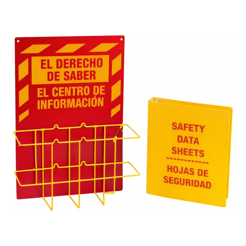 Brady 1.5" Bilingual Single MSDS Station
