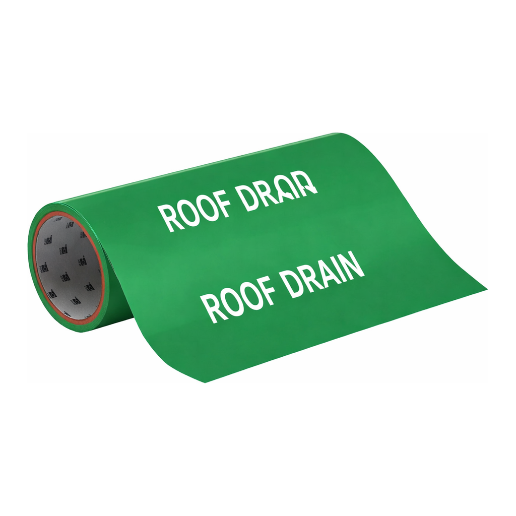Brady ROOF DRAIN Roll Form Pipe Marker