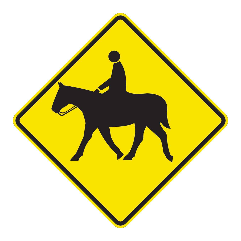 Brady Horse Crossing Sign