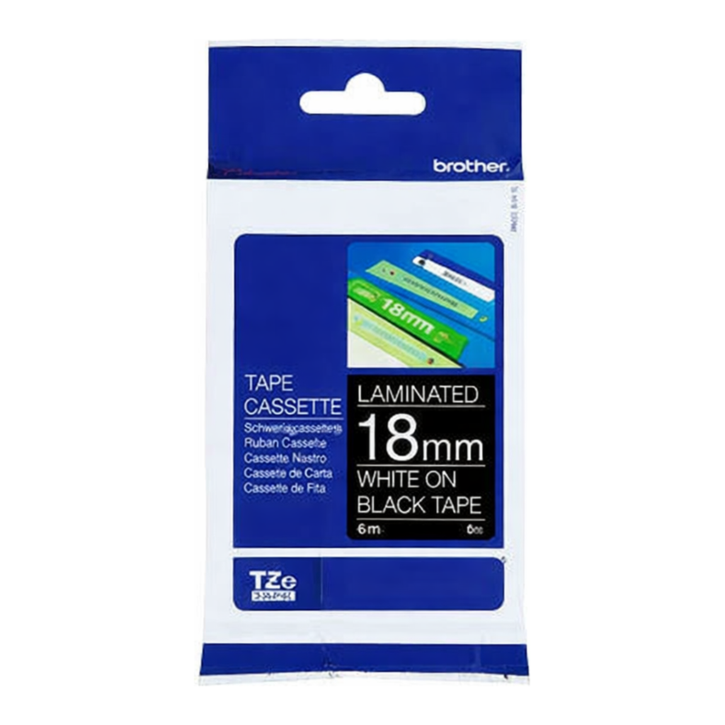 OFFICENEX 브라더 테이프카트리지(TZe-345/18mm/흑색/흰색문자)