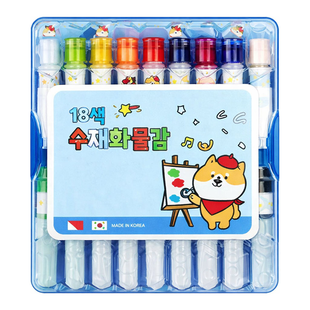 OFFICENEX 수채화물감 블루 18색