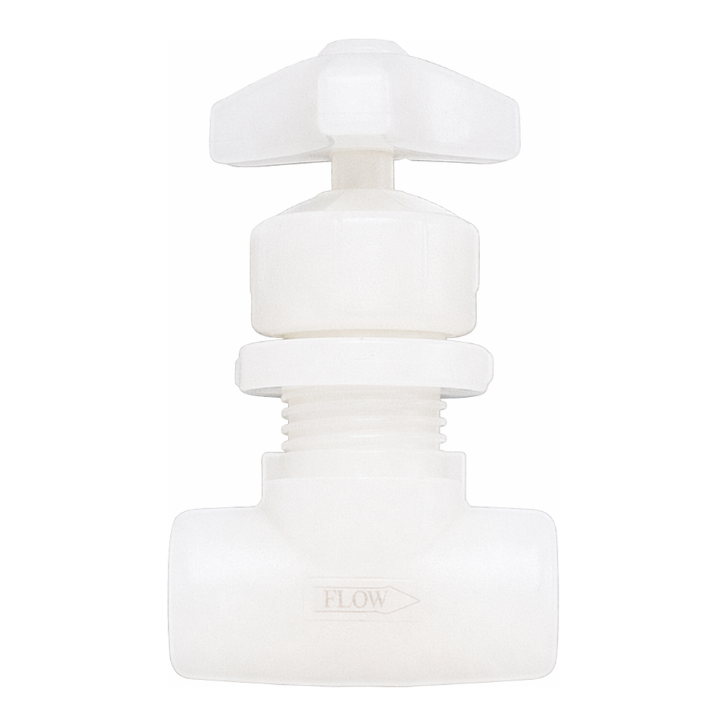 Masterflex GF Signet Needle Valves with Thread Adapters, PVDF