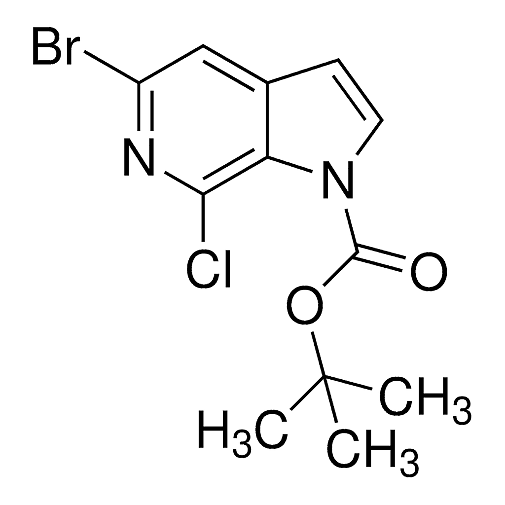 Merck tert-Butyl 5-bromo-7-chloro-1H-pyrrolo[2,3-c]pyridine-1-carboxylate