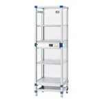 AS ONE Auto Dry Desiccator FN 574 x 524 x 1770mm Reinforced Plastic Shelf Board