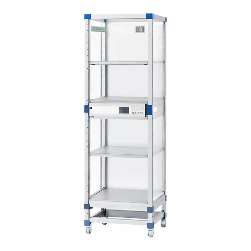 AS ONE Auto Dry Desiccator FN 574 x 524 x 1770mm Reinforced Plastic Shelf Board