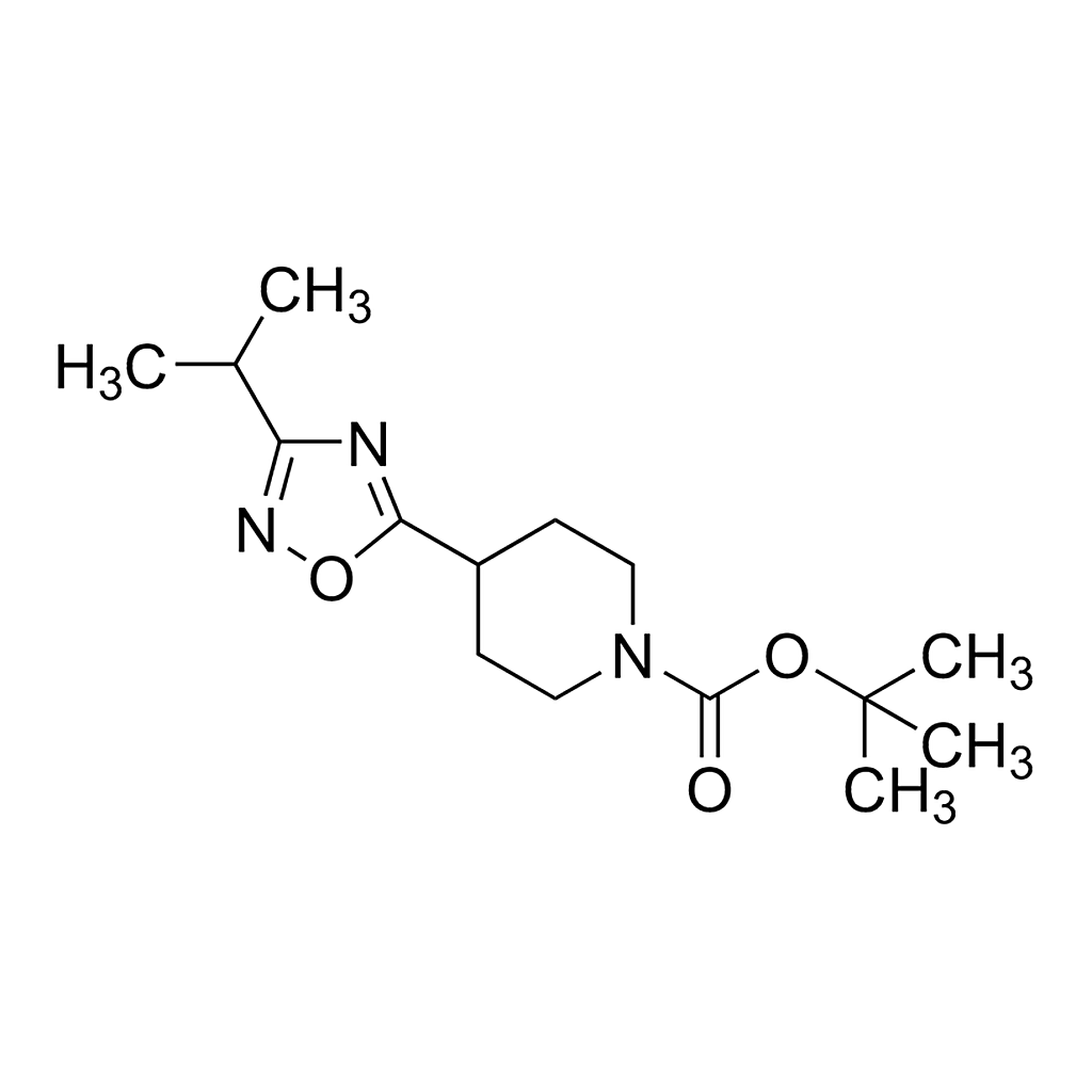 Merck 4-(3-Isopropyl-[1,2,4]oxadiazol-5-yl)piperidine-1-carboxylic acid tert-butyl ester