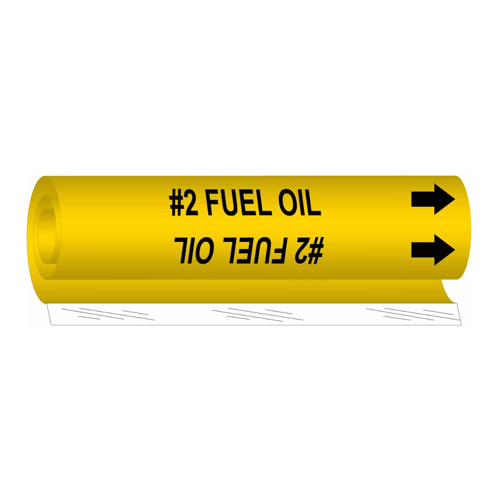 Brady #2 FUEL OIL High Performance Pipe Marker
