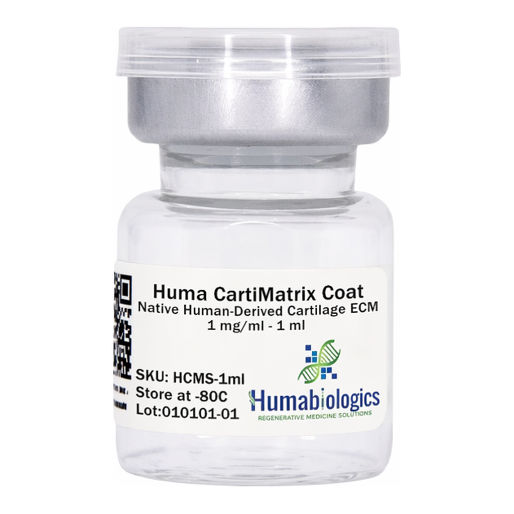 Humabiologics Huma CartiMatrix Coat- Native Human-Derived Cartilage ECM, Solution, 1mg/ml-1ml (HCMS)