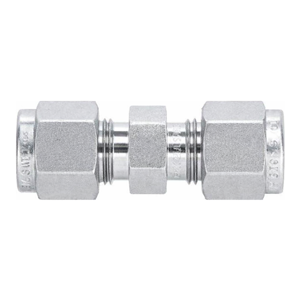 Restek Swagelok Fitting, Stainless Steel, 1/4in Union, 2-pk