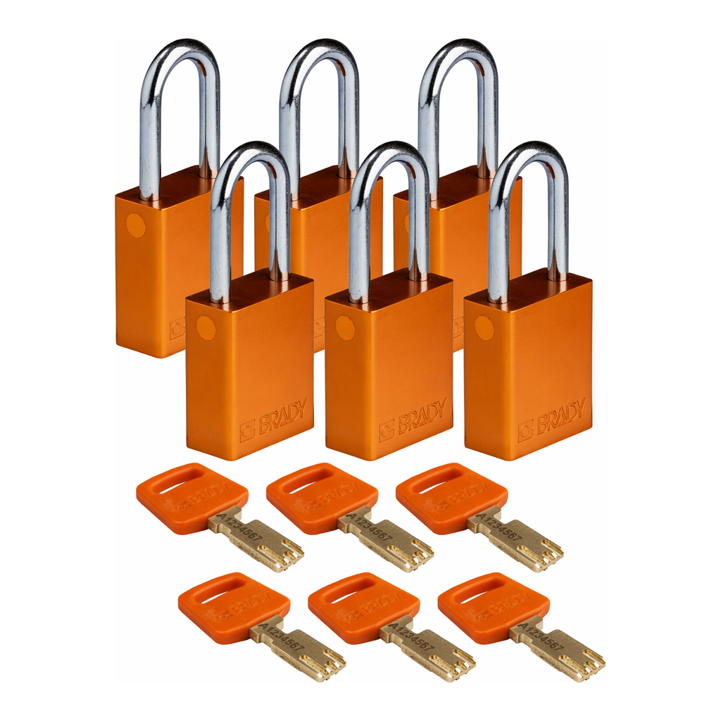 Brady SafeKey Aluminum Lockout Padlocks