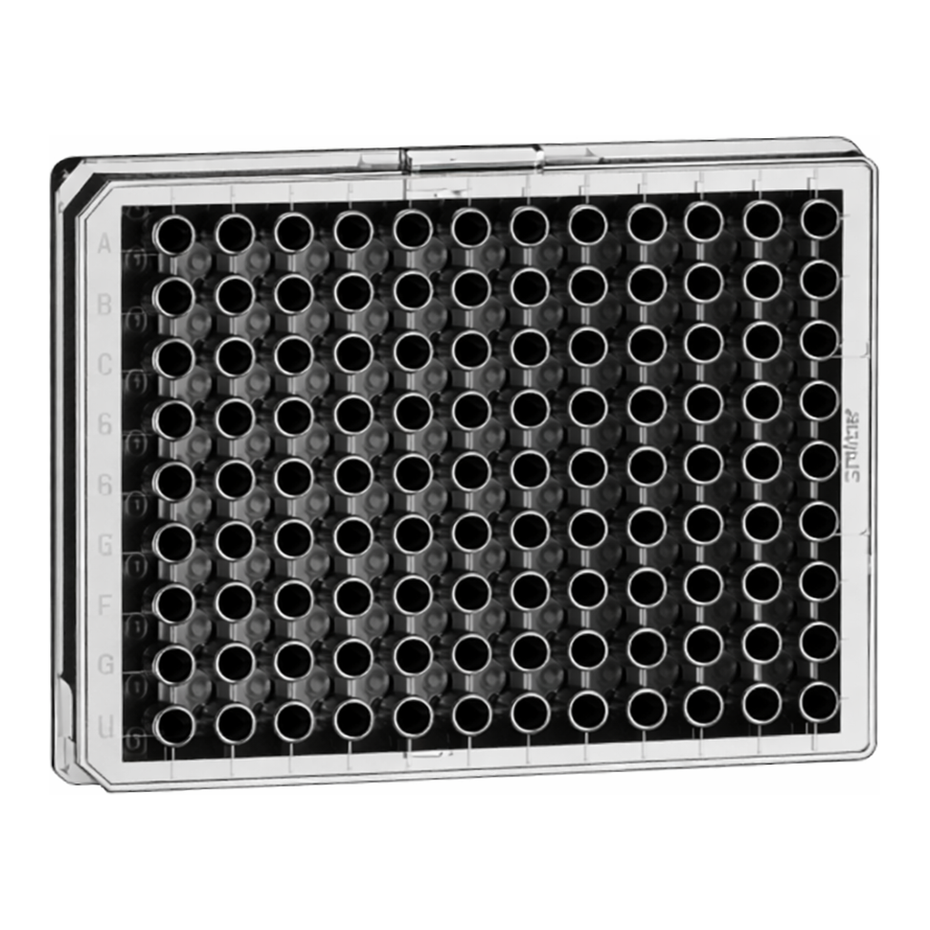 Greiner Bio One CELL CULTURE MICROPLATE, 96 WELL, PS, HALF AREA,BLACK, CELLSTAR®, TC, LID, STERILE, 8 PCS./BAG