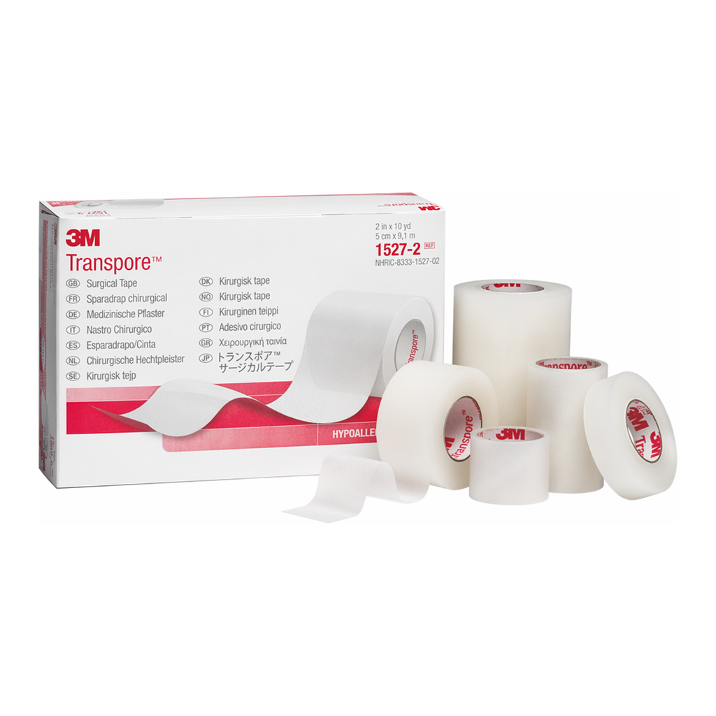 Daihan Science 3M TransporeTM Surgical Tape, Clear, Porous, Plastic Hypoallergenic, w1.27~5.08