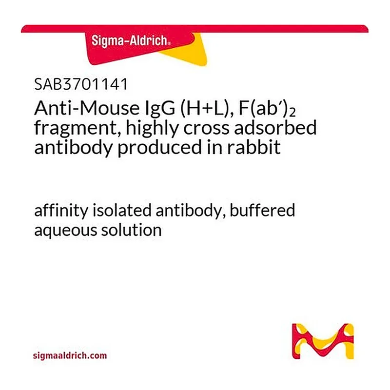 Merck Anti-Mouse IgG (H+L), F(ab')2 fragment, highly cross adsorbed antibody produced in rabbit