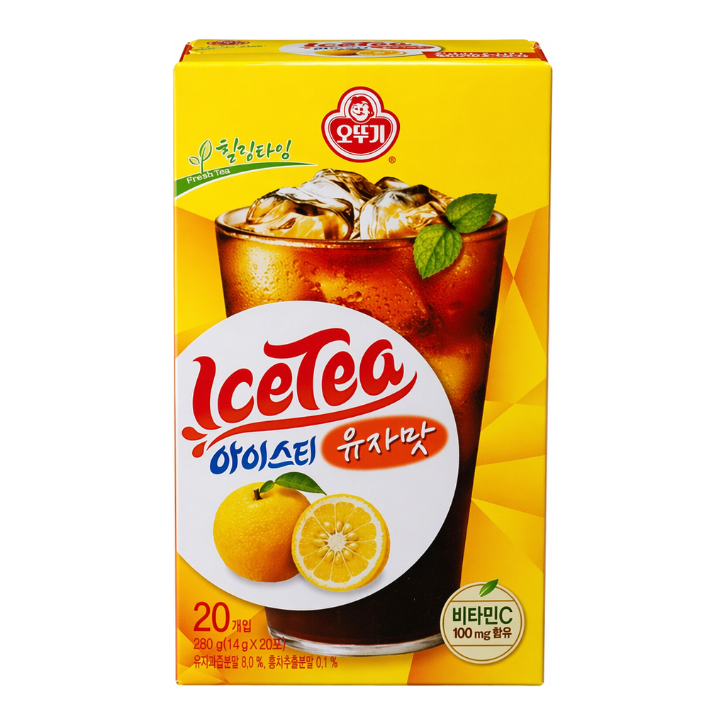 OFFICENEX 오뚜기 힐링타임 아이스티 유자맛(14g*20T)