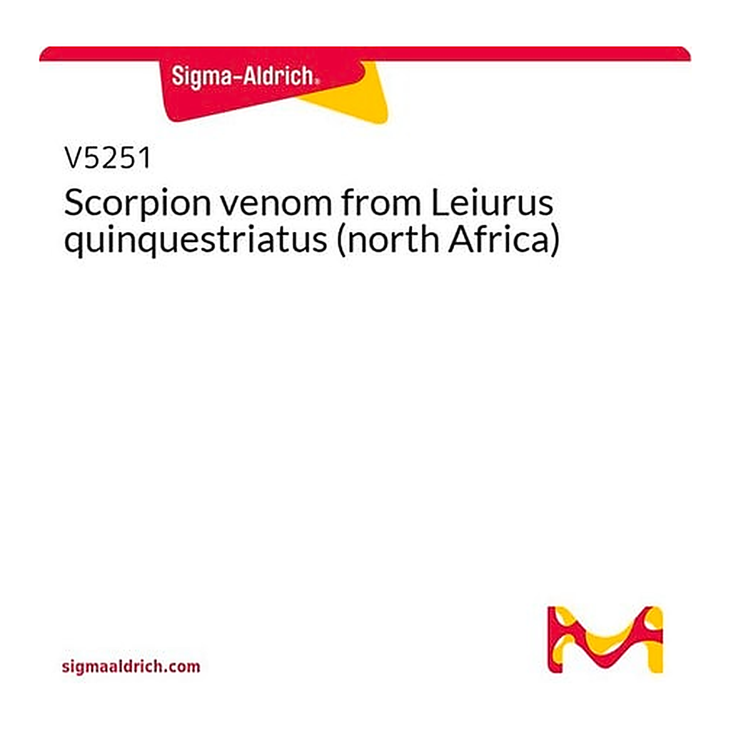 Merck Scorpion venom from Leiurus quinquestriatus (north Africa)