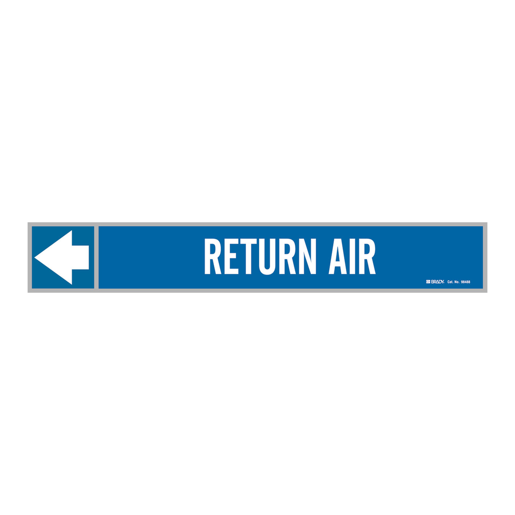 Brady RETURN AIR Duct Marker