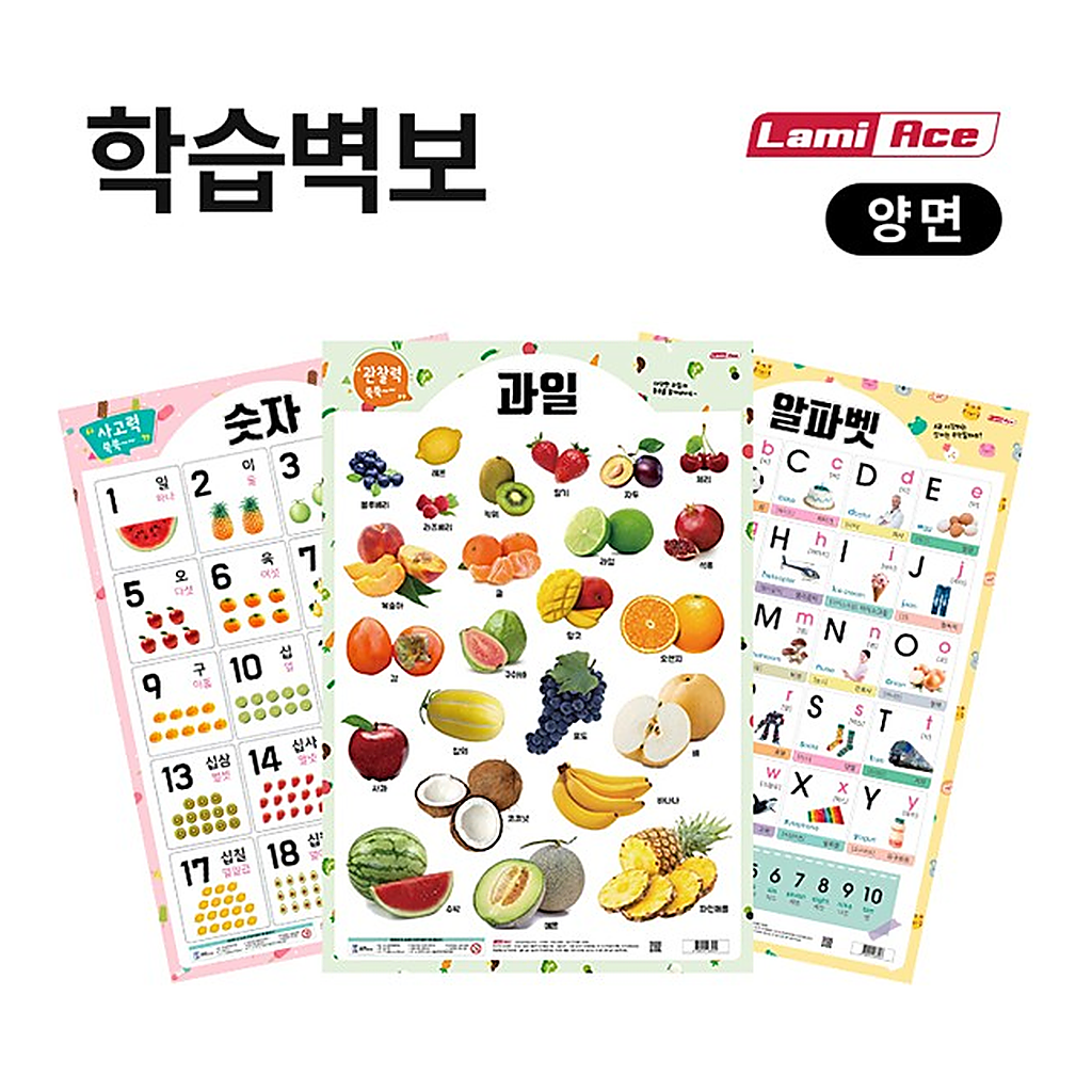 OFFICENEX 양면학습벽보(한글/라미에이스)