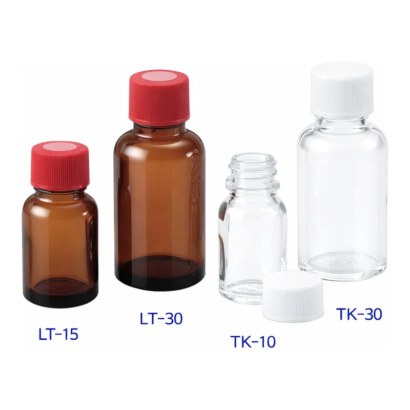 AS ONE Narrow-Mouth Standard Glass Bottle, 세구 규격병