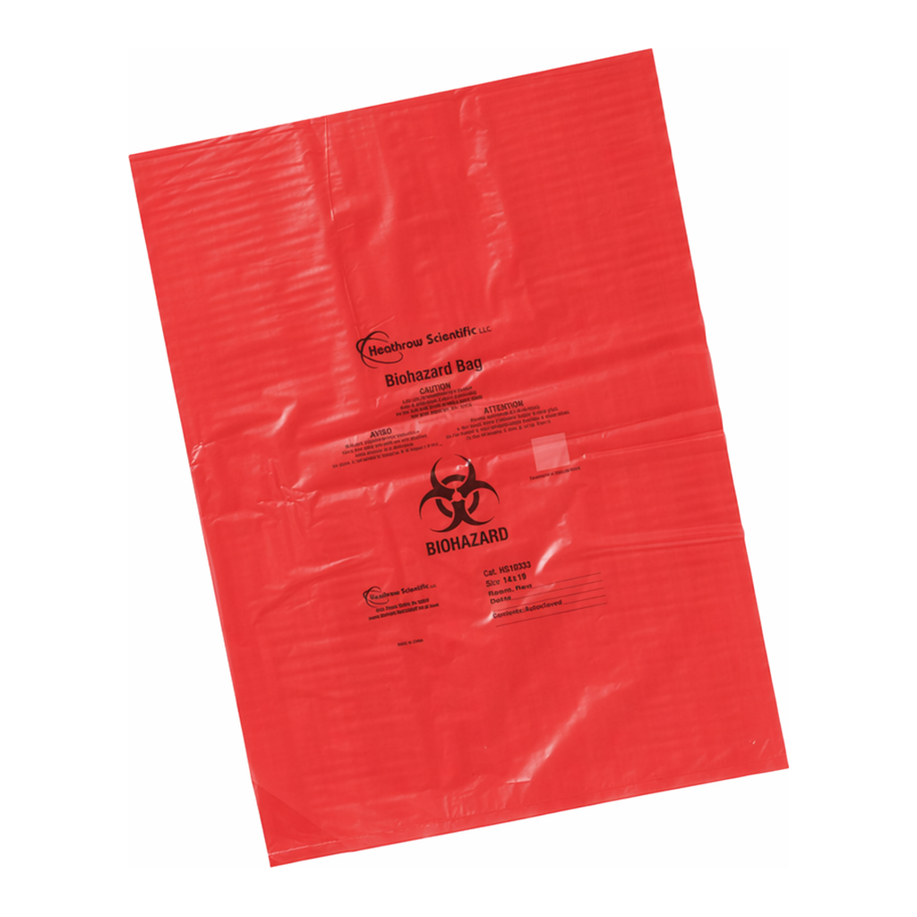 Heathrow Scientific Biohazard Disposal Bags & Holder
