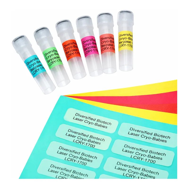 Heathrow Scientific Laser Cryo-Babies And Cryotags Sheets