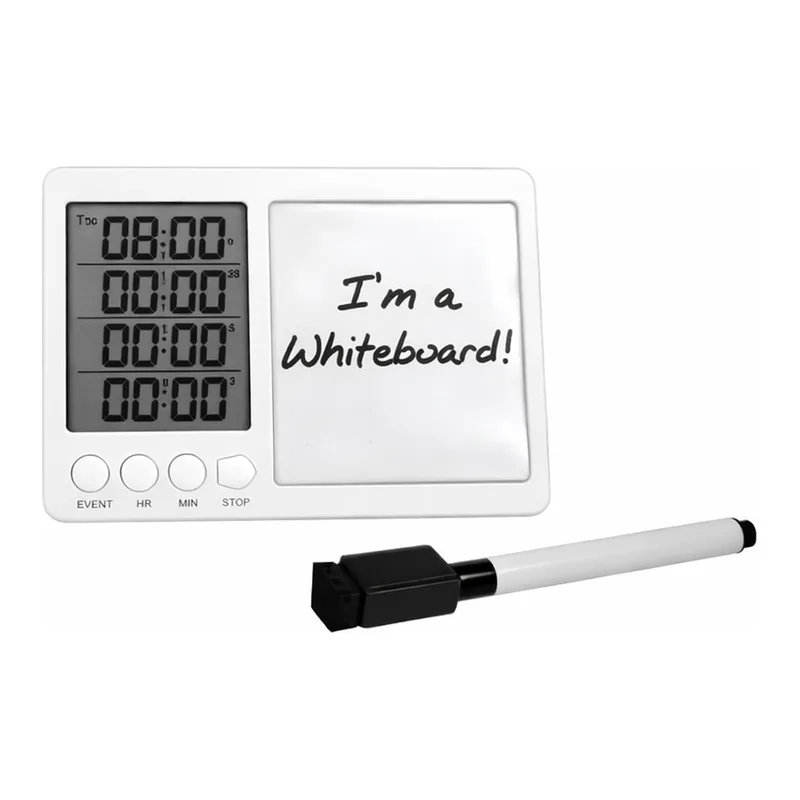 Heathrow Scientific Lab Alert 4-Way Timer With Whiteboard / Pen