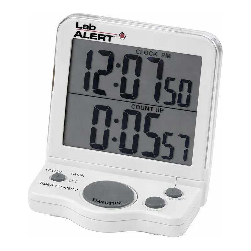 Heathrow Scientific Lab Alert Big-Digit Dual Timer / Clock