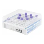 Heathrow Scientific Work 2 Store Expanding Storage Rack / Tube Rack / Tube Storage