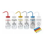 Heathrow Scientific Wash Bottles Color Coded
