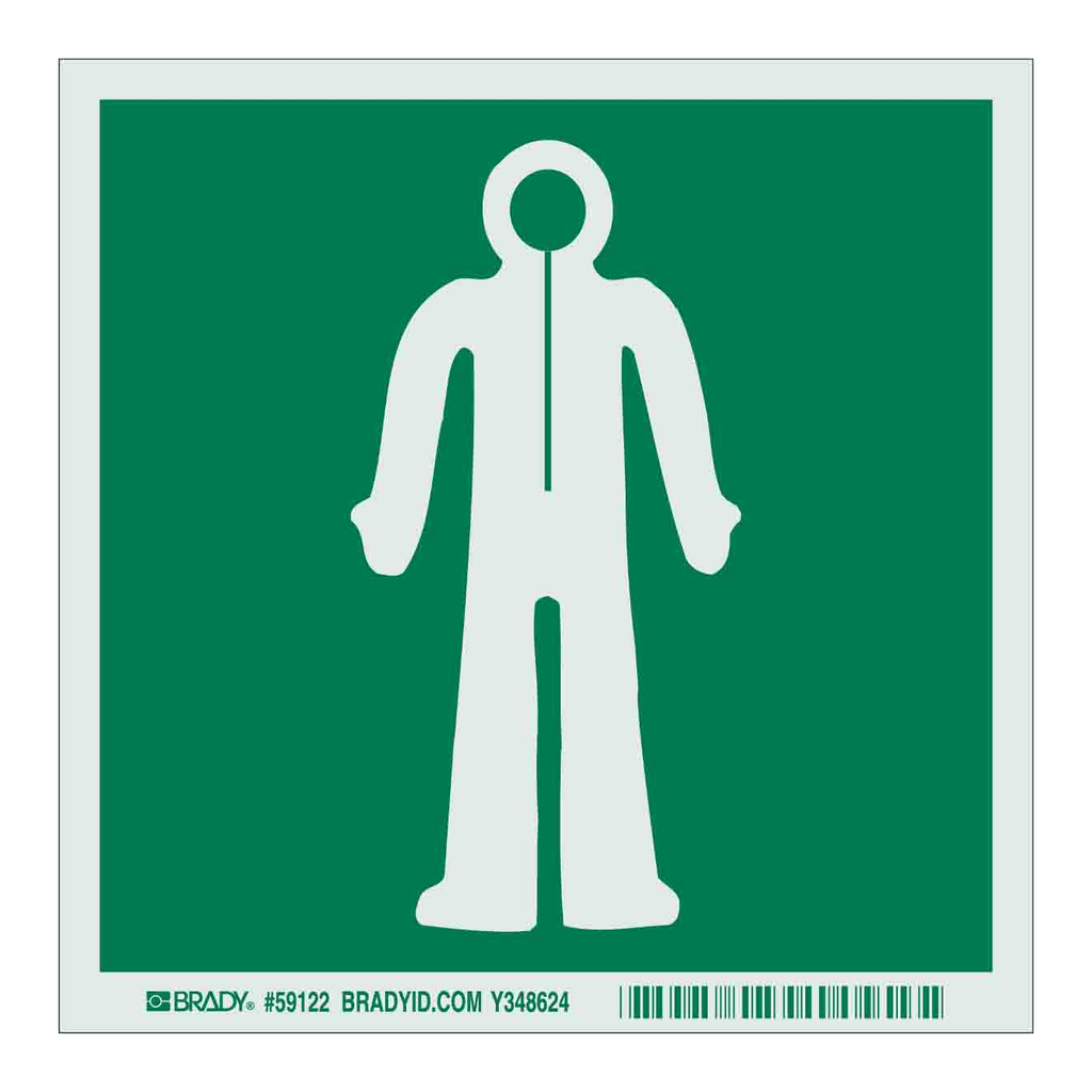 Brady BradyGlo Immersion Suit Sign
