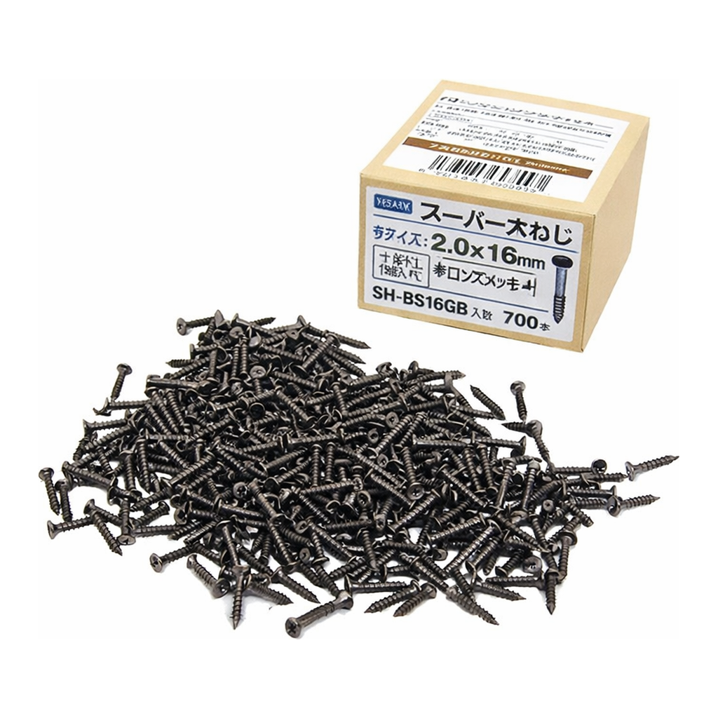 OFFICENEX [업체직송상품](CH)슈퍼목공피스(천연/2*16mm/700개/SH-BS16CM)