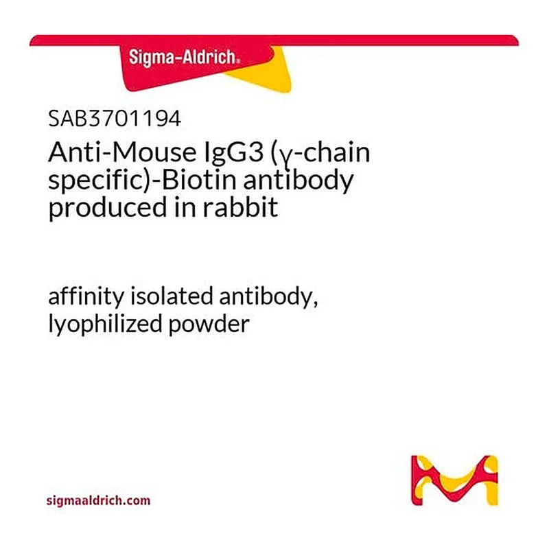 Merck Anti-Mouse IgG3 (gamma-chain specific)-Biotin antibody produced in rabbit