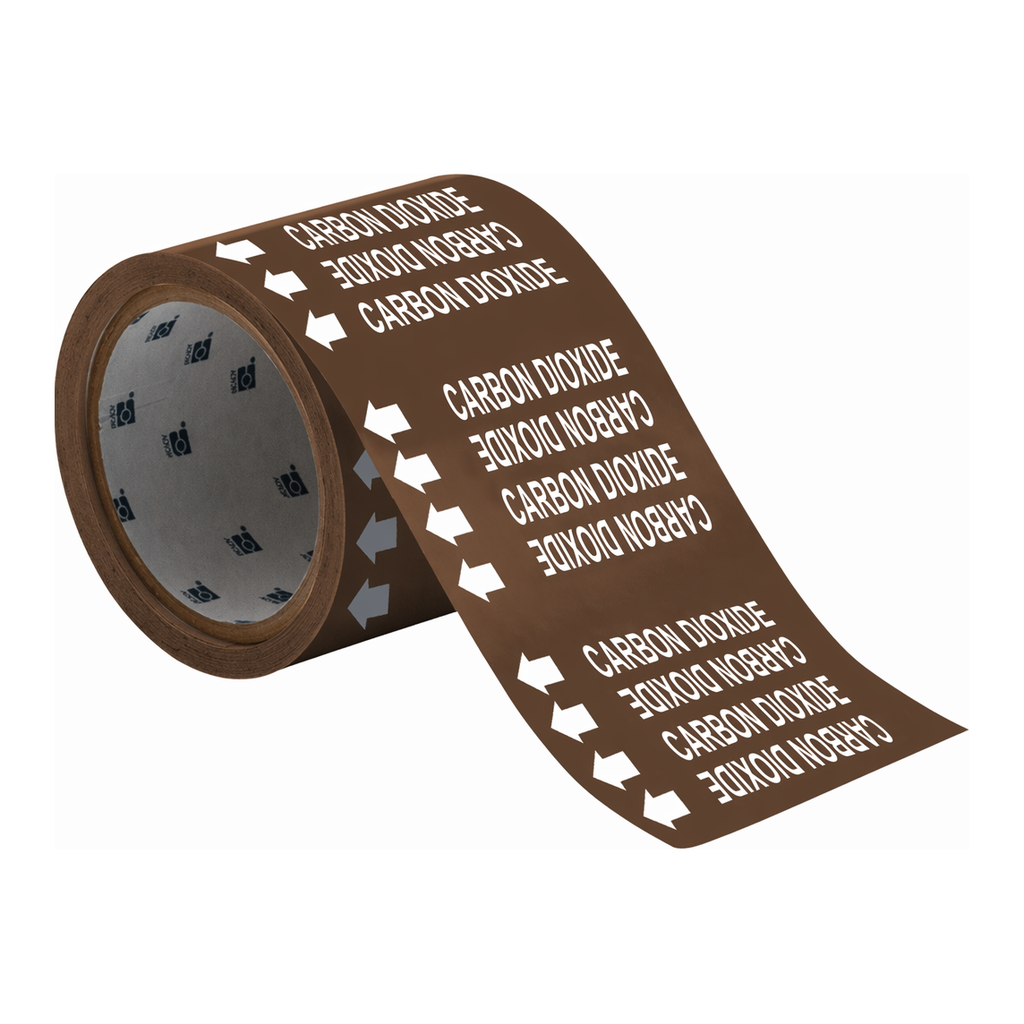 Brady Self-Adhesive Pipe Marker: CARBON DIOXIDE