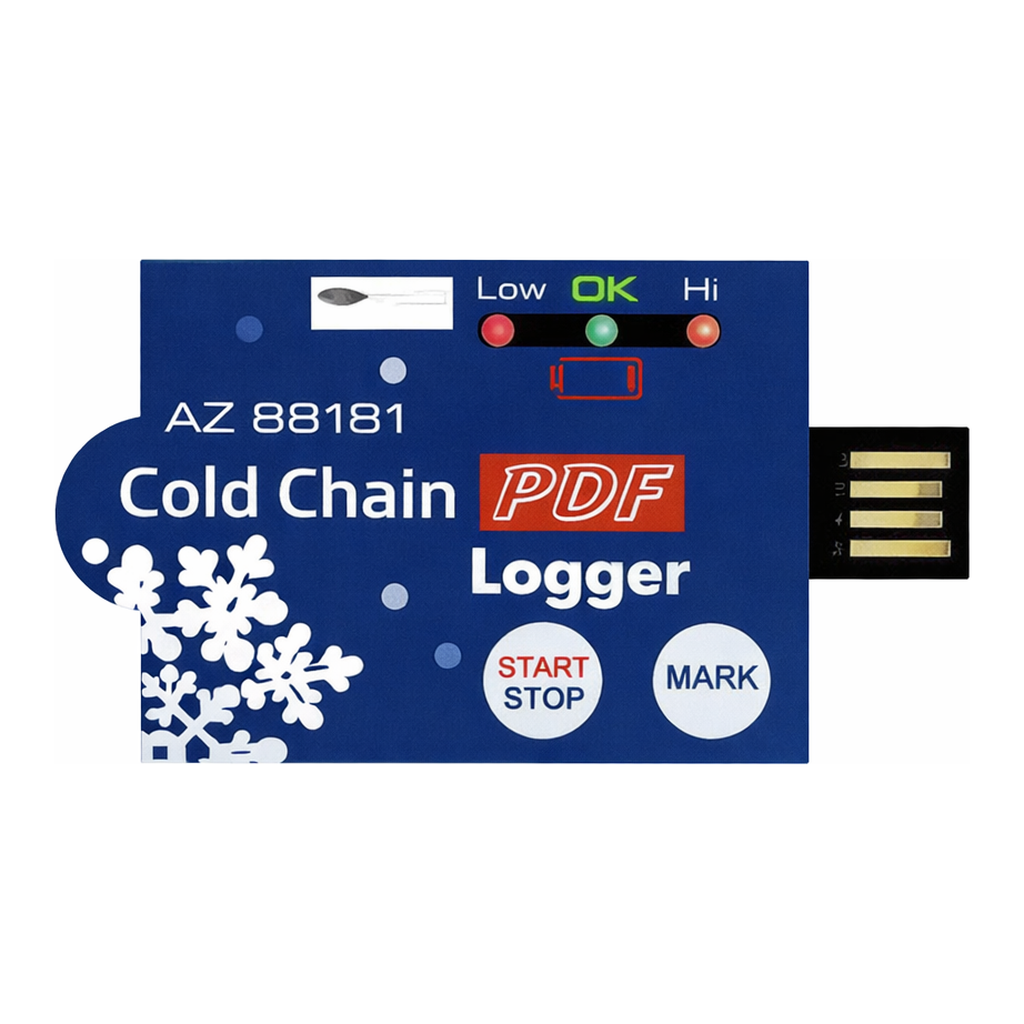 Daihan Science DAIHAN Single Use Cold Chain Temperature Datalogger, with PDF Report, Waterproo