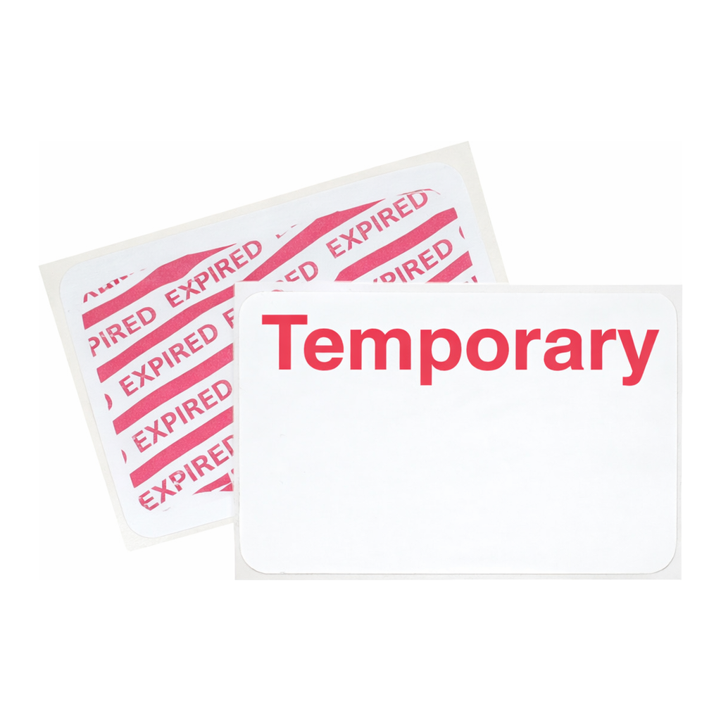 Brady SecurAlert Temporary Adhesive Badges