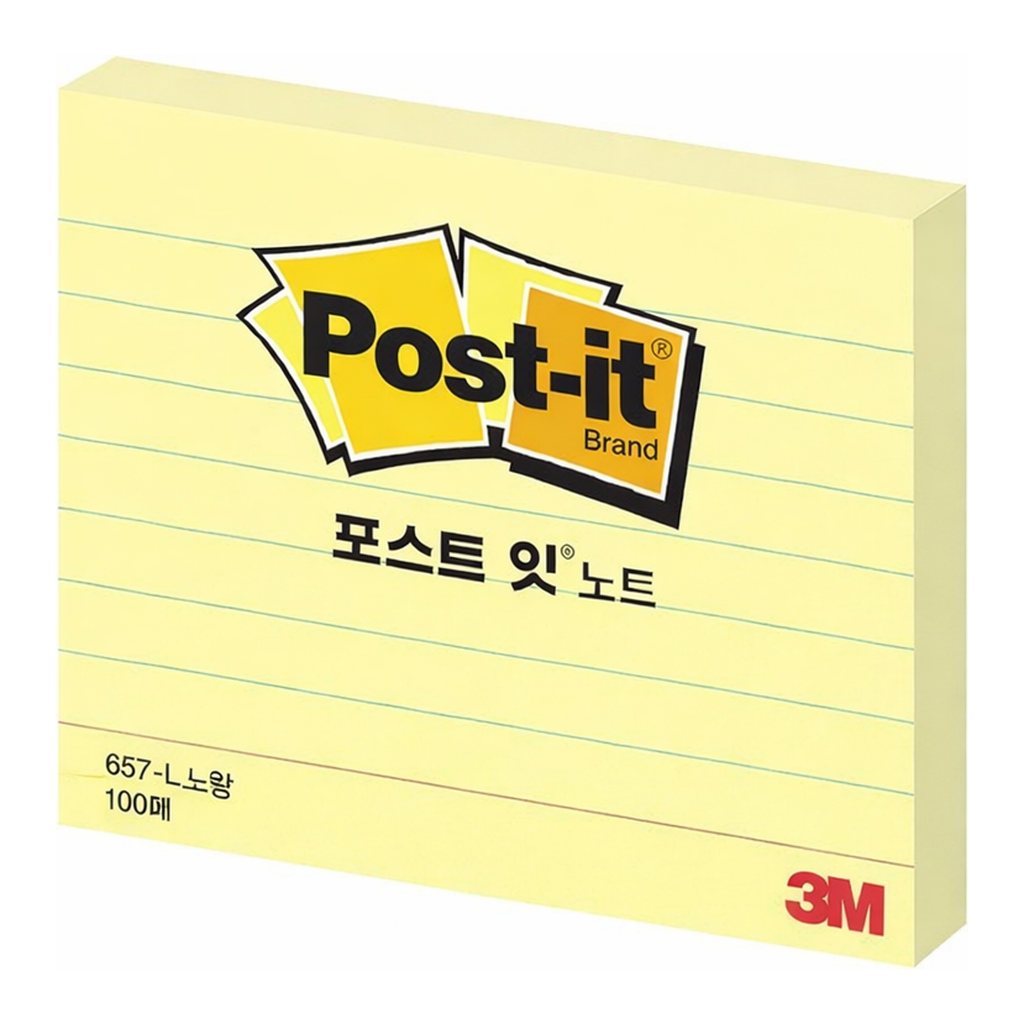 OFFICENEX 3M 포스트잇 657-L 라인 102x76mm