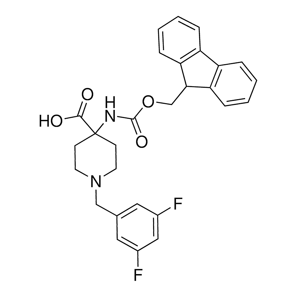 Merck 4-(Fmoc-amino)-1-[(3,5-difluorophenyl)methyl]-4-piperidinecarboxylic acid