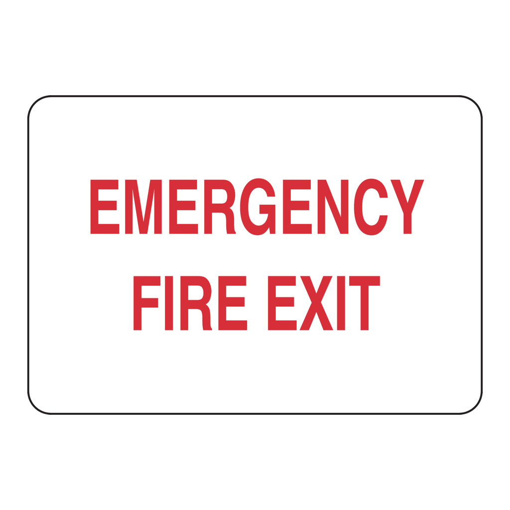 Brady Emergency Fire Exit Sign